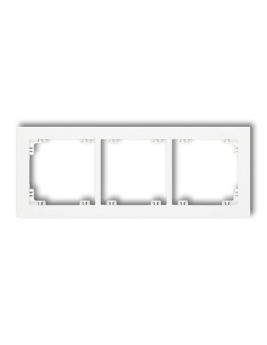 Deco ramka 3-krotna biała - Karlik - hurtownia elektryczna Amper.pl