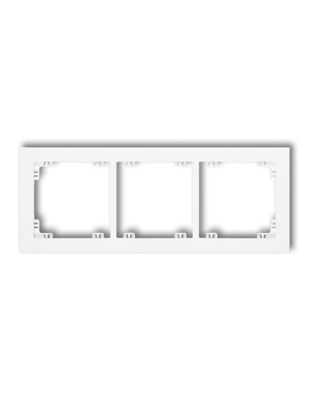 Deco ramka 3-krotna biała - Karlik - hurtownia elektryczna Amper.pl