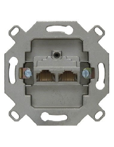 Berker One.Platform gniazdo komputerowe podwójne UAE 8 8-bieg.ekran.kat.5e mechanizm Hager 534555 - hurtownia elektryczna Amper.