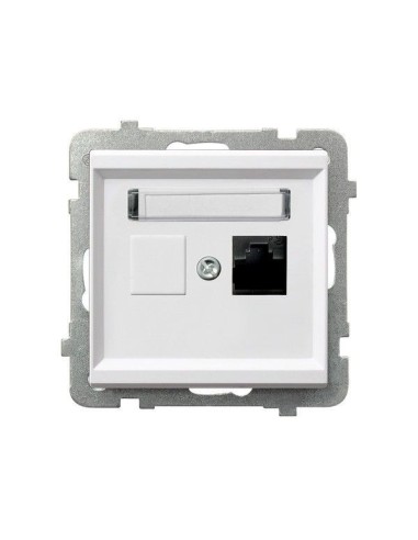 Sonata gniazdo komputerowe pojedyncze białe GPK-1R K m 00 - hurtownia elektryczna Amper.pl