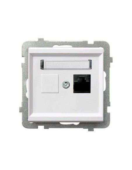 Sonata gniazdo komputerowe pojedyncze białe GPK-1R K m 00 - hurtownia elektryczna Amper.pl