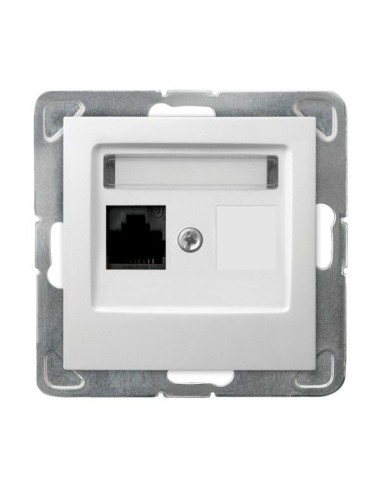 Impresja gniazdo komputerowe pojedyncze białe GPK-1Y K m 00 - hurtownia elektryczna Amper.pl