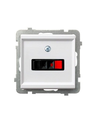 Sonata gniazdo głośnikowe pojedyncze białe GG-1R m 00 - hurtownia elektryczna Amper.pl