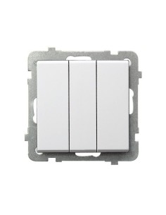 Sonata wyłącznik 3-krotny biały ŁP-13R m 00 - hurtownia elektryczna Amper.pl 2