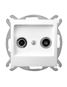 Impresja gniazdo RTV przelotowe białe GPA-10YP m 00 - hurtownia elektryczna Amper.pl 2