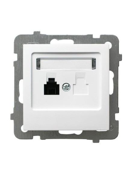 As gniazdo telefoniczne pojedyncze białe GPT-1G m 00 - hurtownia elektryczna Amper.pl