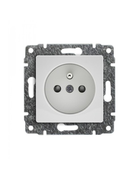 Vena gniazdo pojedyncze 2p+z z przesłonami białe 5104 34 - hurtownia elektryczna Amper.pl