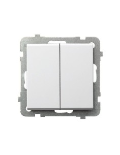 Sonata wyłącznik schodowy podwójny biały ŁP-10R m 00 - hurtownia elektryczna Amper.pl 2