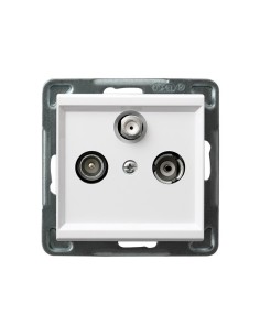 Sonata gniazdo RTV SAT białe GPA-RS m 00 - hurtownia elektryczna Amper.pl 2