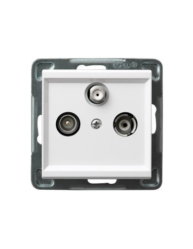 Sonata gniazdo RTV SAT białe GPA-RS m 00 - hurtownia elektryczna Amper.pl