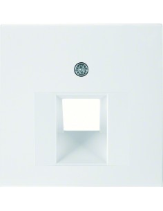 Berker Kwadrat element centralny do gniazda przyłączeniowego UAE 1-krotny biały Hager 5314078989 - hurtownia elektryczna Amper.p 2