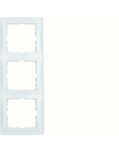 Berker Kwadrat ramka 3-krotna biała Hager 5310138989 - hurtownia elektryczna Amper.pl 2