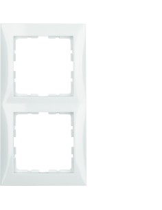 Berker Kwadrat ramka 2-krotna biała Hager 5310128989 - hurtownia elektryczna Amper.pl 2