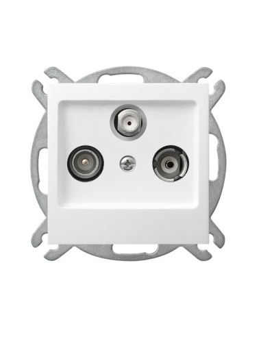 As gniazdo RTV SAT białe GPA-GS m 00 - hurtownia elektryczna Amper.pl