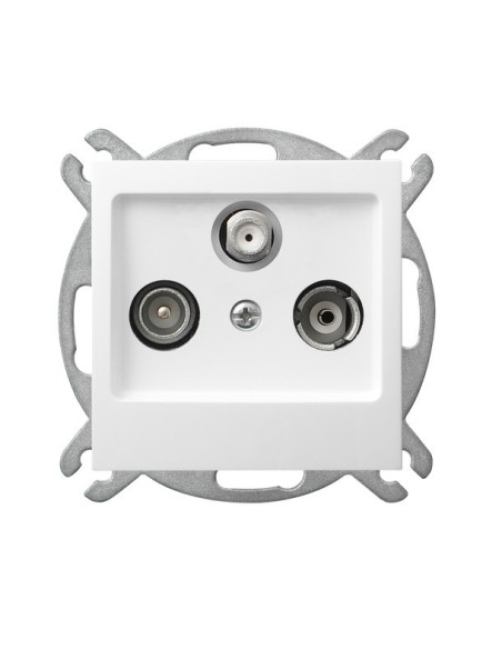 As gniazdo RTV SAT białe GPA-GS m 00 - hurtownia elektryczna Amper.pl