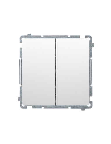 Basic Moduł wyłącznik schodowy podwójny biały - hurtownia elektryczna Amper.pl