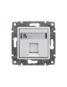 Vena gniazdo komputerowe pojedyncze białe 5104 65 2