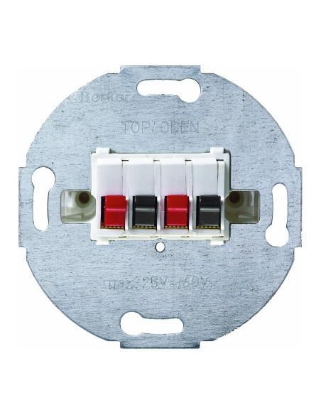Berker One.Platform gniazdo głośnikowe podwójne mechanizm Hager 457309 - hurtownia elektryczna Amper.pl