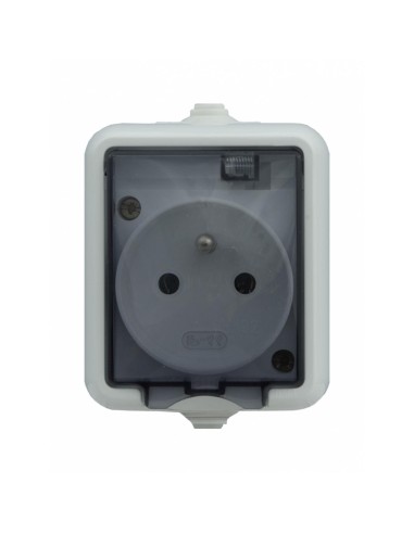 Hydro gniazdo hermetyczne n t pojedyncze IP44 klapka dymna białe 1214 32 - hurtownia elektryczna Amper.pl