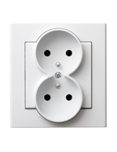 Sonata gniazdo podwójne 2x2p+z kompletne białe GP-2RZ 00 - hurtownia elektryczna Amper.pl