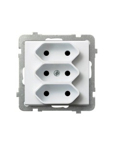 Sonata gniazdo 3-krotne EURO 3x2p białe GP-3R m 00 - hurtownia elektryczna Amper.pl 2