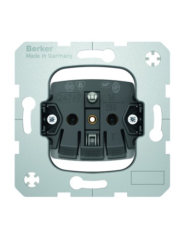 Berker One.Platform gniazdo pojedyncze 2p+z samozaciski mechanizm Hager 396874 - hurtownia elektryczna Amper.pl