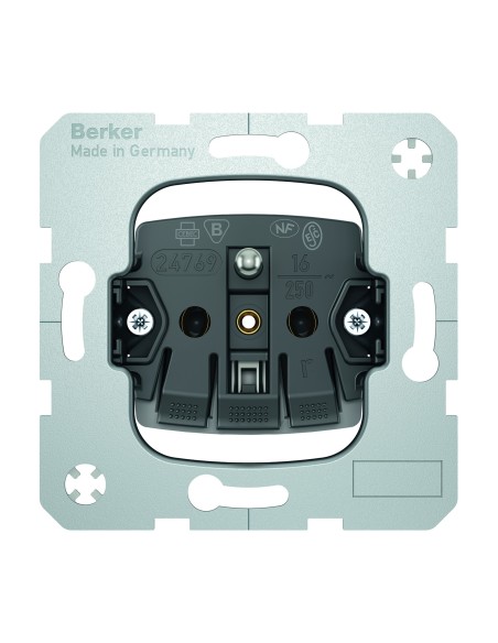 Berker One.Platform gniazdo pojedyncze 2p+z samozaciski mechanizm Hager 396874 - hurtownia elektryczna Amper.pl