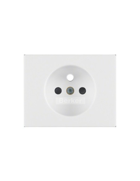 Berker K1 płytka czołowa z przesłonami styków do gniazda z u biała Hager 3965757009 - hurtownia elektryczna Amper.pl