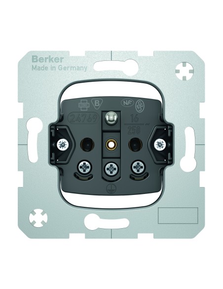 Berker One.Platform gniazdo pojedyncze 2p+z zaciski śrubowe mechanizm Hager 396380 - hurtownia elektryczna Amper.pl