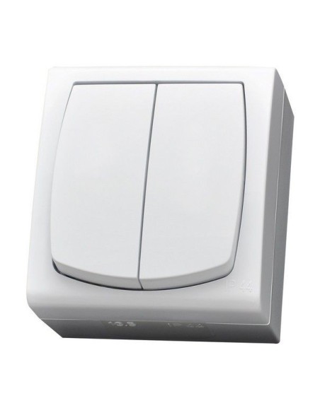 Madera wyłącznik świecznikowy IP44 biały Ospel - hurtownia elektryczna Amper.pl