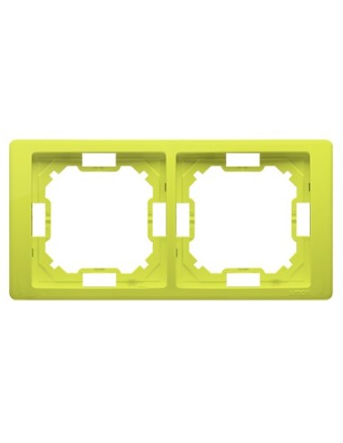 Simon Basic Neos Ramka podwójna limonkowy BMRC2/036