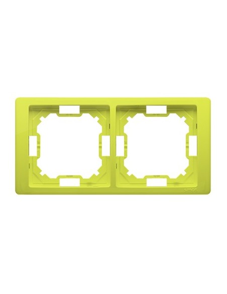Simon Basic Neos Ramka podwójna limonkowy BMRC2/036