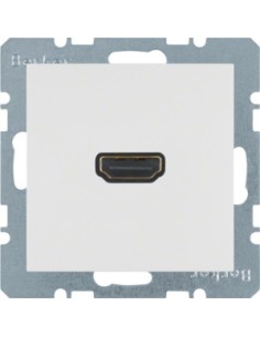 Berker S1/B3/B7Glas gniazdo HDMI z przyłączem 90st. biały połysk Hager 3315438989 - hurtownia elektryczna Amper.pl 2