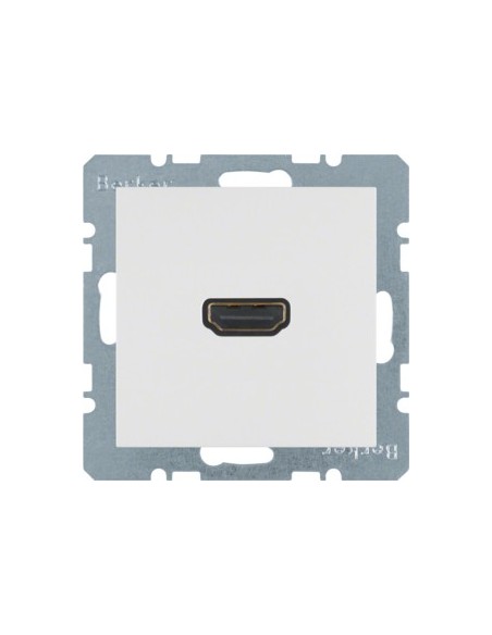 Berker S1/B3/B7Glas gniazdo HDMI z przyłączem 90st. biały połysk Hager 3315438989 - hurtownia elektryczna Amper.pl