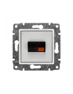 Vena gniazdo głośnikowe pojedyncze białe 5104 72 2