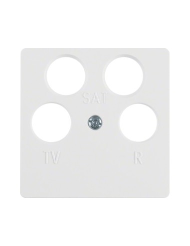 Berker S1 B1 B3 B7Glas płytka centralna do gniazda antenowego 4-wyj. biała Hager 14841909 - hurtownia elektryczna Amper.pl