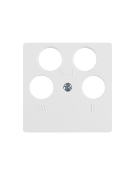Berker S1 B1 B3 B7Glas płytka centralna do gniazda antenowego 4-wyj. biała Hager 14841909 - hurtownia elektryczna Amper.pl