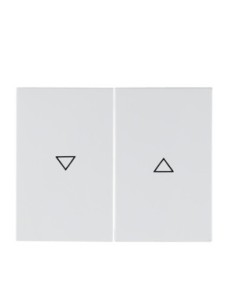 Berker K1 klawisz z nadrukiem symbol strzałka biały Hager 14357109 - hurtownia elektryczna Amper.pl 2