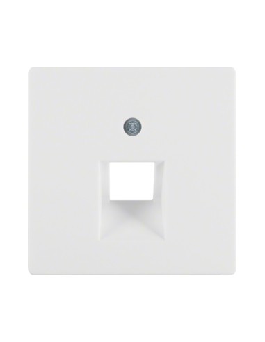 Berker Q1 element centralny do gniazda przyłączeniowego z UAE 1-krotny biały aksamit Hager 14076089 - hurtownia elektryczna Ampe