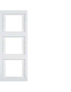 Berker K1 ramka 3-krotna pionowa biała Hager 13337009 - hurtownia elektryczna Amper.pl 2