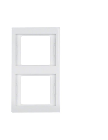 Berker K1 ramka 2-krotna pionowa biała Hager 13237009 - hurtownia elektryczna Amper.pl