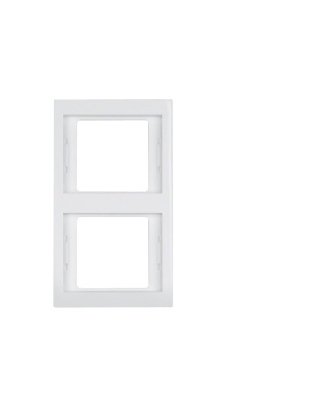 Berker K1 ramka 2-krotna pionowa biała Hager 13237009 - hurtownia elektryczna Amper.pl