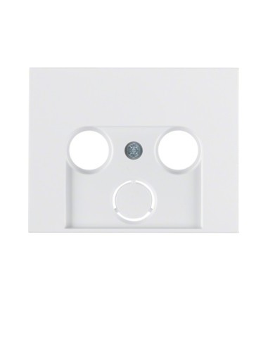 Berker K1 element centralny do gniazda RTV 2-3 wyjściowego biały Hager 12017019 - hurtownia elektryczna Amper.pl