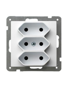 As gniazdo 3-krotne 3x2p białe GP-3G m 00 - hurtownia elektryczna Amper.pl 2