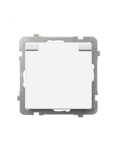 Sonata gniazdo hermetyczne IP44 klapka biała białe GPH-1RZ/m/00/w