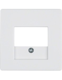 Berker Q1 element centralny do gniazda TAE i głośnikowego biały aksamit Hager 10336089 - hurtownia elektryczna Amper.pl 2