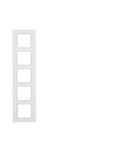 Berker B7 ramka 5-krotna biała matowa Hager 10156919 - hurtownia elektryczna Amper.pl