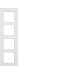 Berker B7 ramka 4-krotna biała matowa Hager 10146919 - hurtownia elektryczna Amper.pl 2