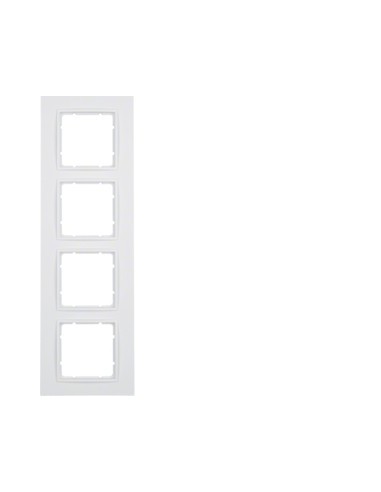 Berker B7 ramka 4-krotna biała matowa Hager 10146919 - hurtownia elektryczna Amper.pl