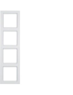 Berker Q3 ramka 4-krotna biała aksamit Hager 10146099 - hurtownia elektryczna Amper.pl 2